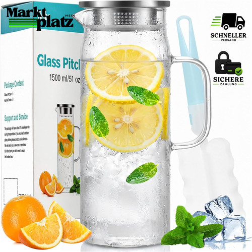 Glaskaraffe transparent - glaskaraffe,