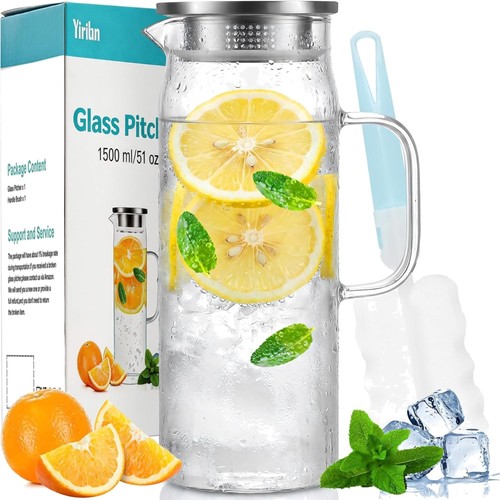 Elegante glaskaraffe mit - glaskaraffe,