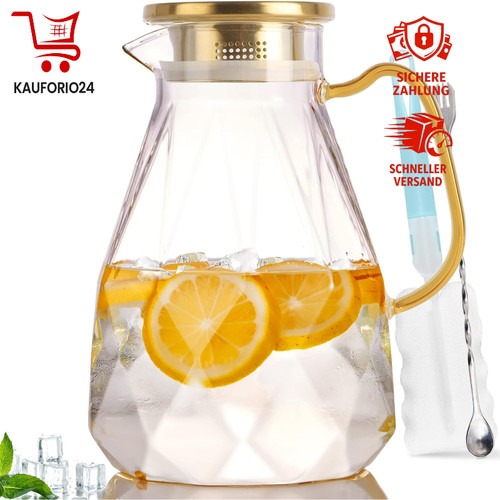 Glaskaraffe liter mit - glaskaraffe,