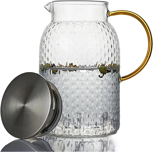 Glaskaraffe mit deckel 5l - mit,
