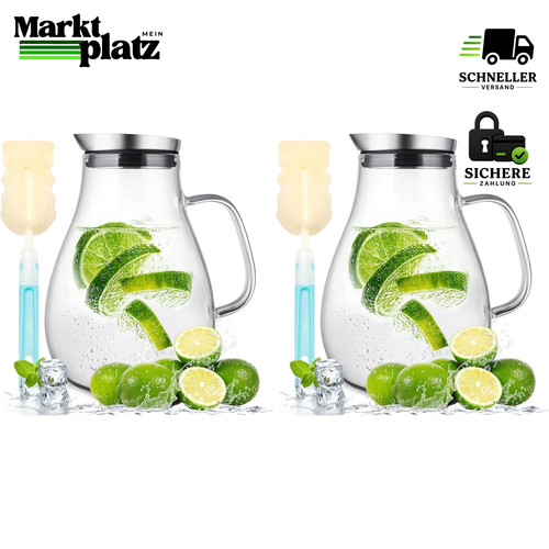 Glas karaffe liter - karaffe,