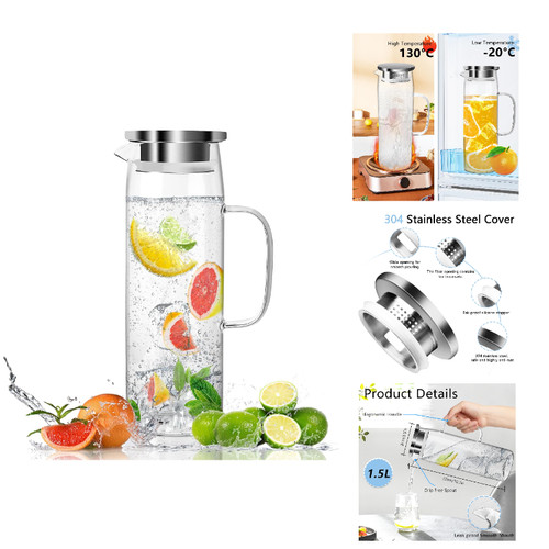 Glaskaraffe liter mit - glaskaraffe,