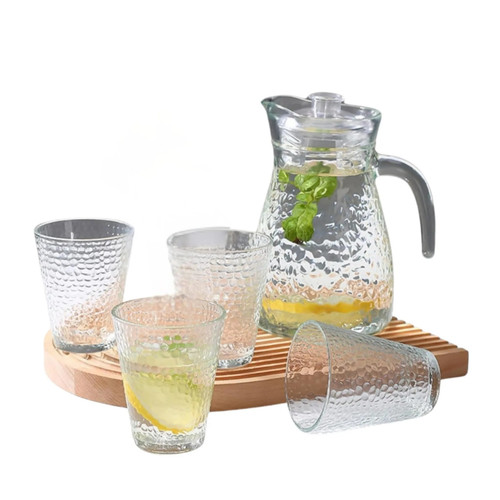 Glaskaraffe mit deckel liter - glaskaraffe,