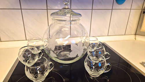 Tlg glas set karaffe mit - 7-tlg., glas-set: