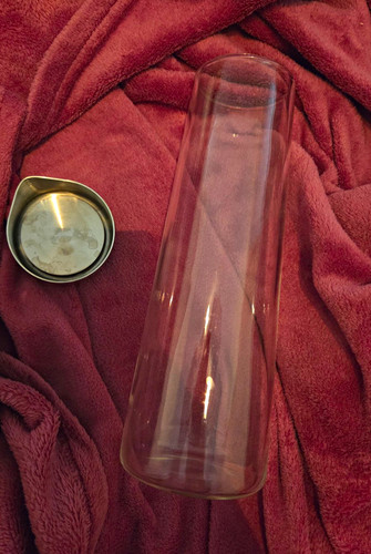 Karaffe aus glas mit - karaffe,