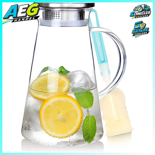 Wasserkaraffe glas mit - wasserkaraffe, 2,0l