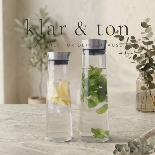 Glaskaraffe mit
