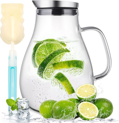 Glaskaraffe liter mit - 2,0,