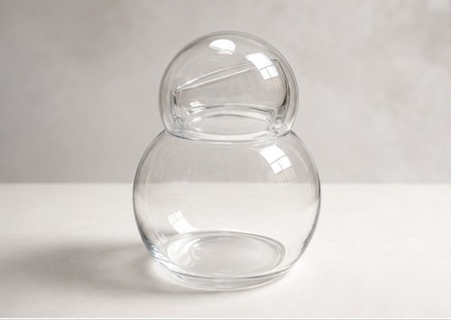 Glaskaraffe mit glasdeckel - glaskaraffe, –