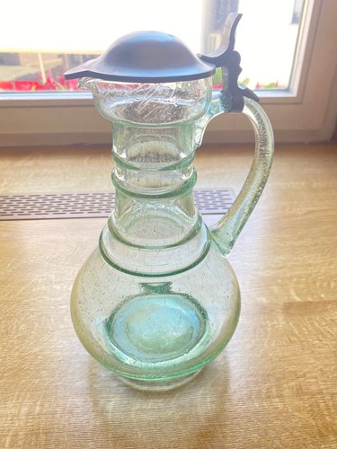 Antike glas karaffe mit - antike, glas-karaffe