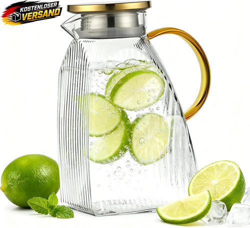 Glaskaraffe mit - glaskaraffe, 1,8l