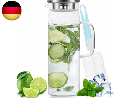 Glaskaraffe mit deckel 5 l - mit, deckel,